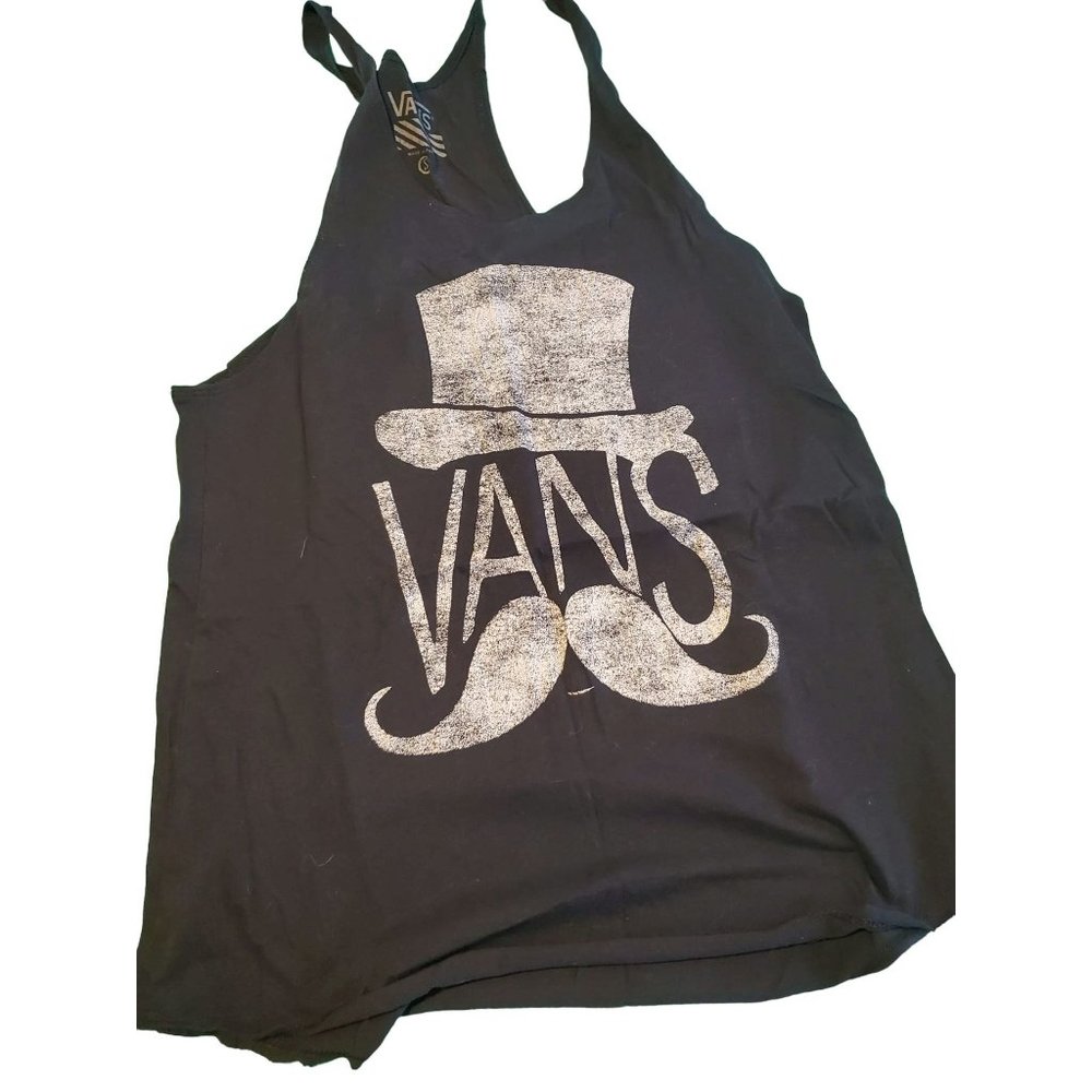 Vans Woman Tank Top Muscle Shirt Logo Size S Sm Small